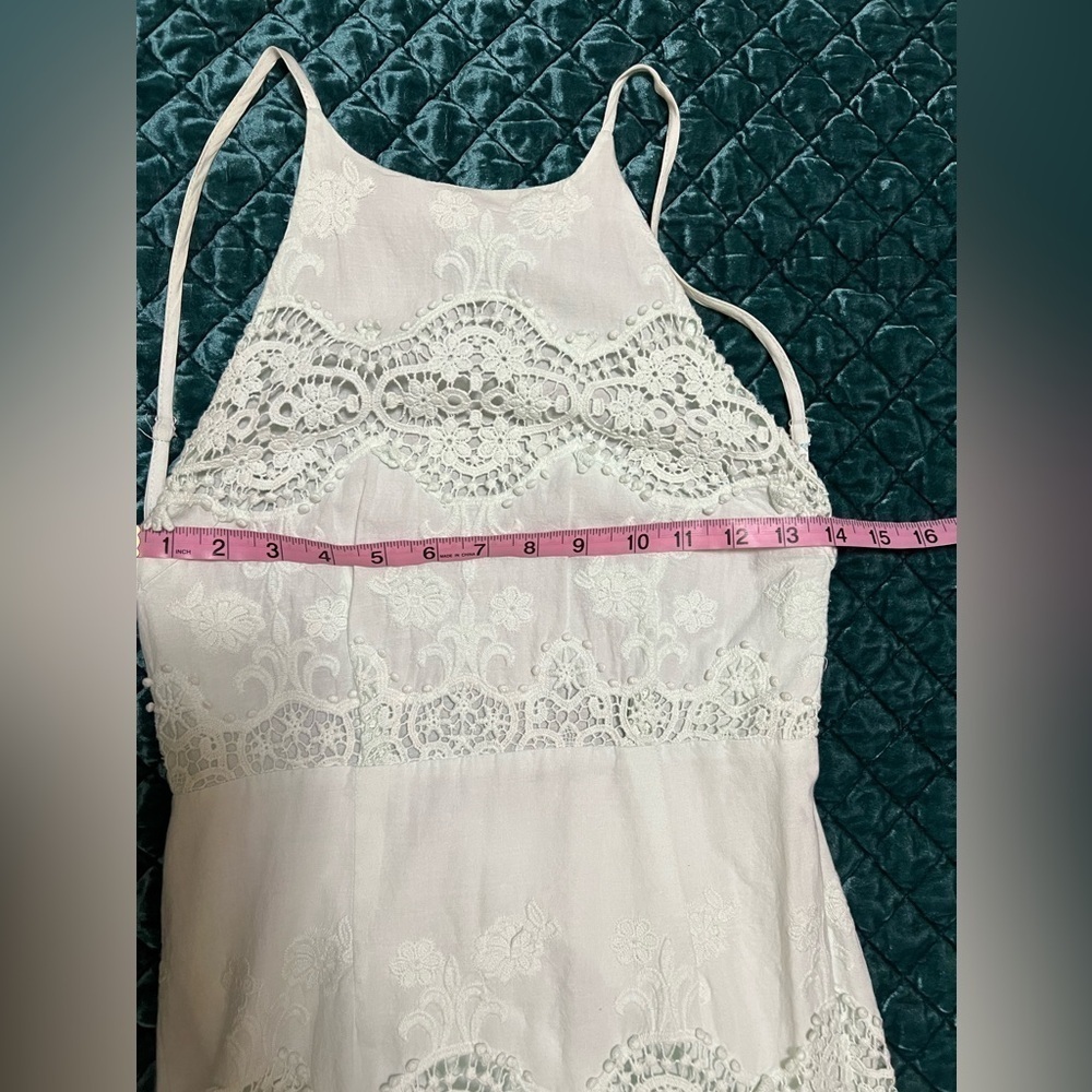 Mint Open Back Lace Dress - Picture 9 of 11